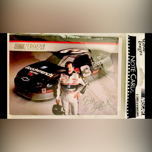 ♨️3/25♨️ Dale Earnhardt Sr #3 Goodwrench NASCAR  8 Note Card Set 2003 - Picture 2 of 3